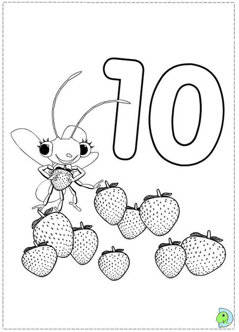 Miss Spider Coloring pages- DinoKids.org