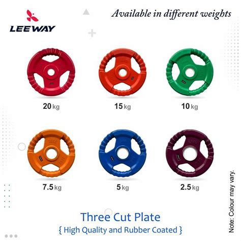 Metal Integrated Color Olympic Weight Plates Diameter -50mm - Leeway ...