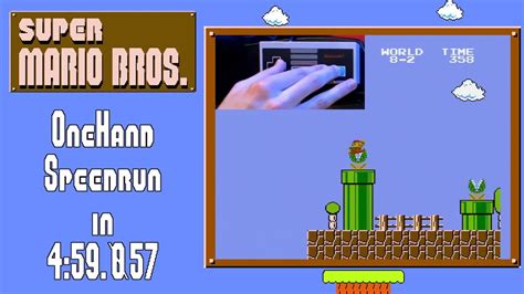 Super Mario Bros. One-Handed Speedrun in 4:59.057 - YouTube