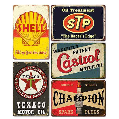 Buy CWEIDP Vintage Metal Tin Signs Retro Garage Signs For Men Wall ...