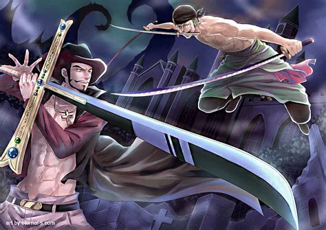 Mihawk vs Zoro | One piece images, One piece, Manga anime one piece