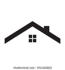 Roof House Isolated Icon Roof Vector Stock Vector (Royalty Free ...