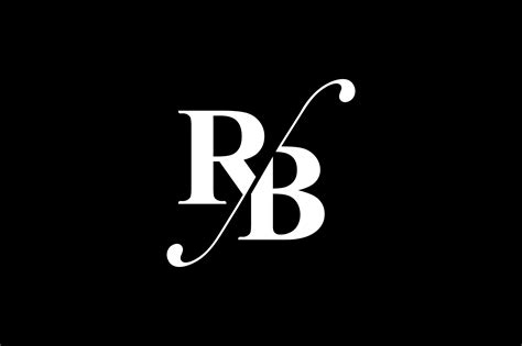 RB Monogram Logo Design By Vectorseller | TheHungryJPEG.com