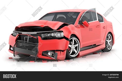 Red Car Crash On Image & Photo (Free Trial) | Bigstock