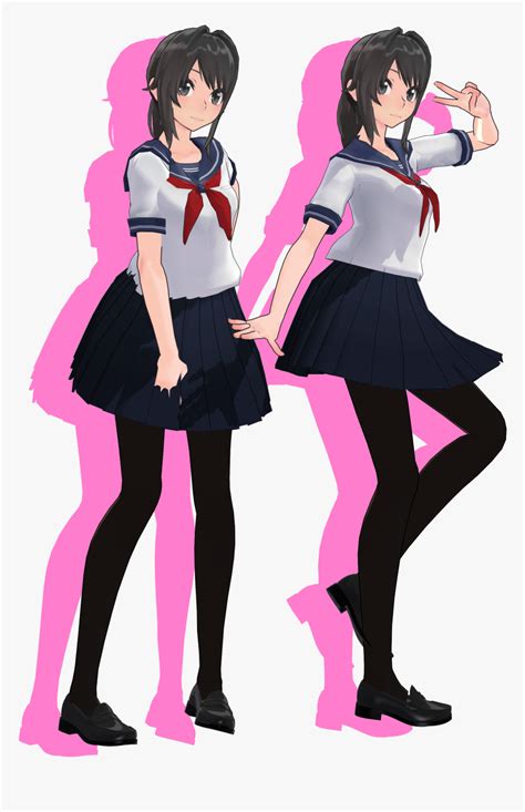 Mmd Yandere Model Download, HD Png Download - kindpng