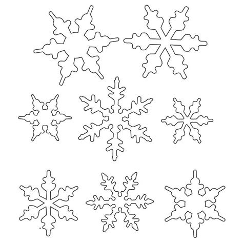 Snowflake Patterns To Trace - Coloring Home