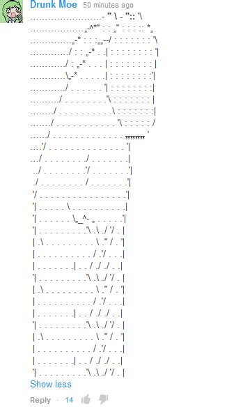 Ascii Penis Art - Ebony Perfect Ass