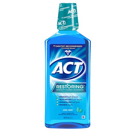 ACT Restoring Anticavity Fluoride Mouthwash Cool Mint