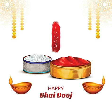 Happy bhai dooj festival celebration card background 33955717 Vector ...