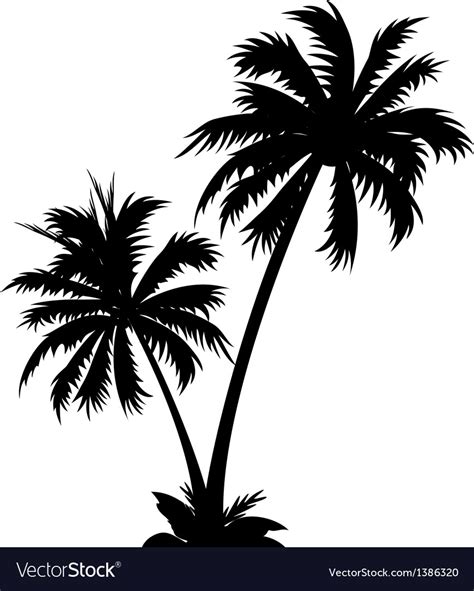 Icon palm tree Royalty Free Vector Image - VectorStock