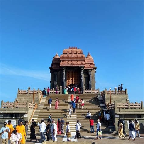 Vivekananda Rock Memorial, Kanyakumari, India. : r/AccidentalWesAnderson