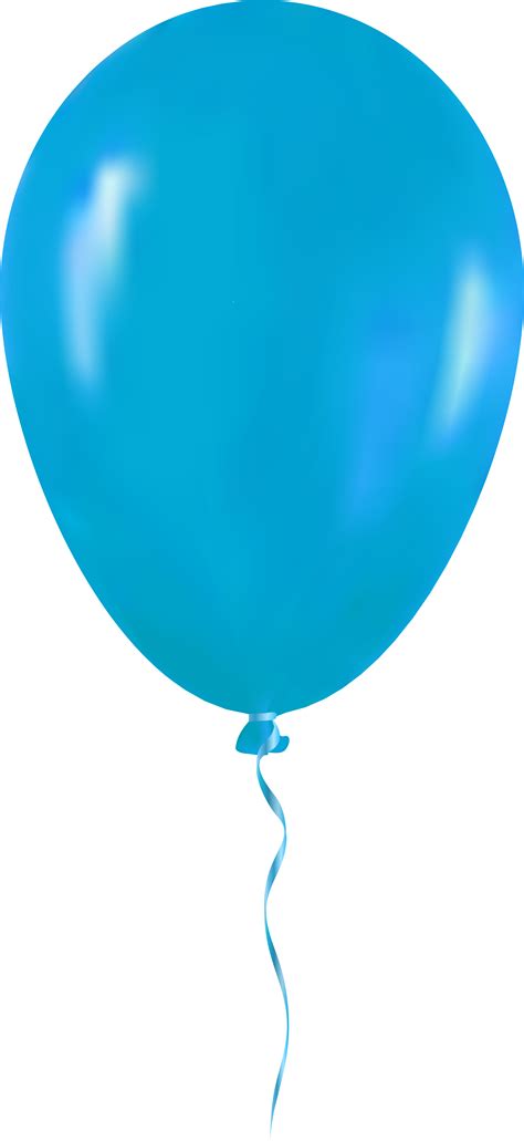 Light Blue Balloon Png Clip Art - Single Balloon Transparent Png - Full ...