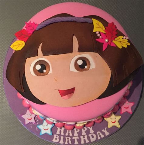 Dora The Explorer Birthday Cake - CakeCentral.com