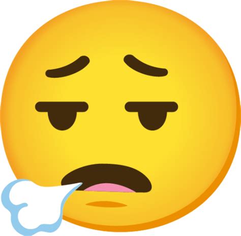 "face exhaling" Emoji - Download for free – Iconduck