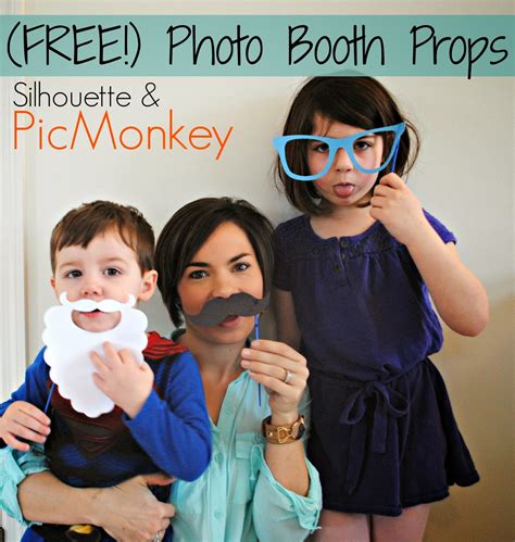 (Free) DIY Photobooth Props using PicMonkey and Silhouette - Silhouette ...