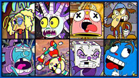 Cuphead - All Bosses Knockouts Animations (Simple and Regular) 4K60FPS ...