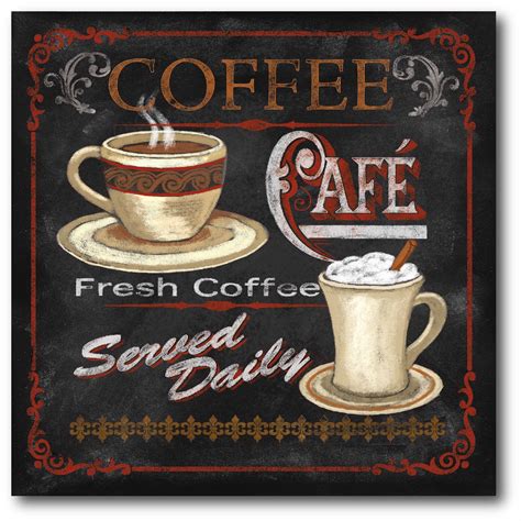 Coffee Café I Gallery-Wrapped Canvas Wall Art, 16x16 - Walmart.com