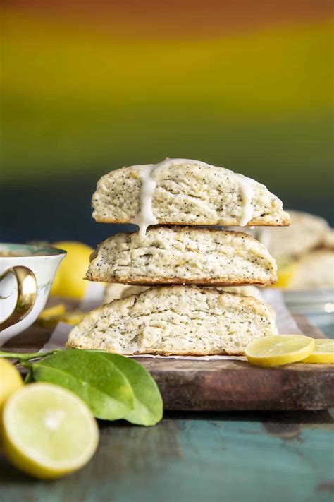 Lemon Scones with Poppy Seeds - Wild Wild Whisk