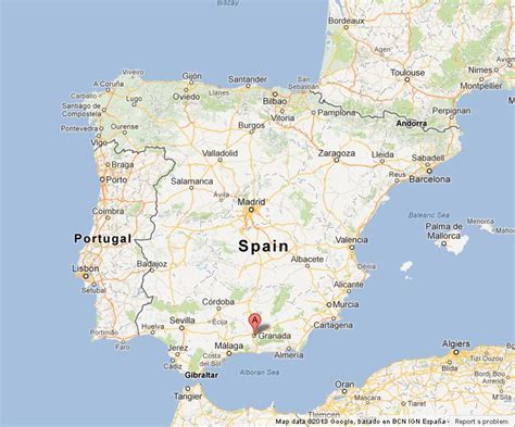 Granada on Map of Spain - World Easy Guides