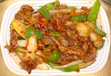 hot and spicy beef chinese take out