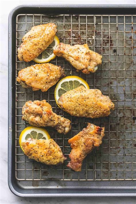 Baked Lemon Pepper Chicken Wings | Creme De La Crumb