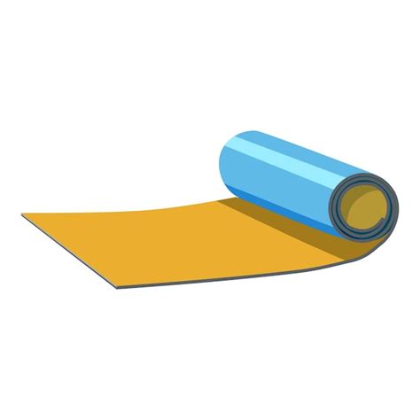 Premium Vector | Rolled up mat icon cartoon illustration of rolled up ...