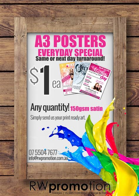 Express Poster Printing | A3 Posters Single Sided