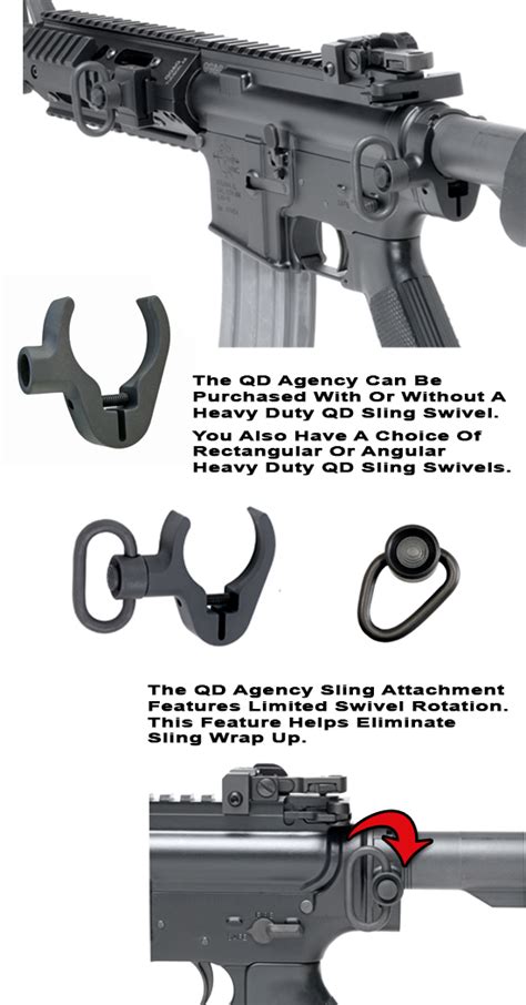 Quick Detach Agency Rear Sling Attachment| GG&G