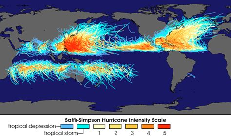 Historic Tropical Cyclone Tracks