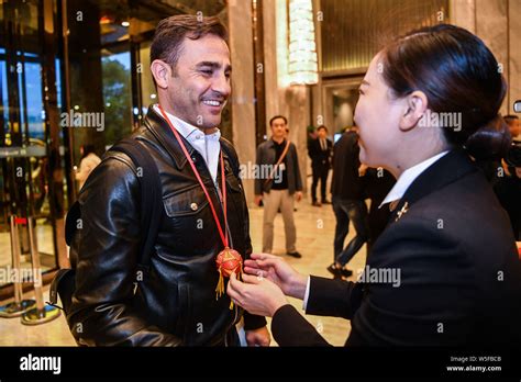 Head coach Fabio Cannavaro of China national football team arrives at a ...