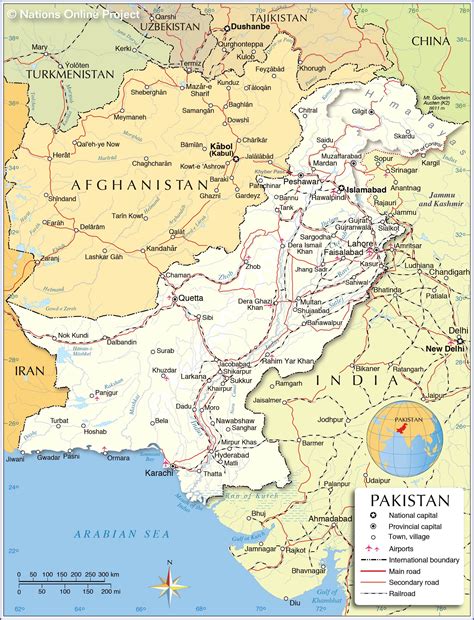 Political Map of Pakistan - Nations Online Project