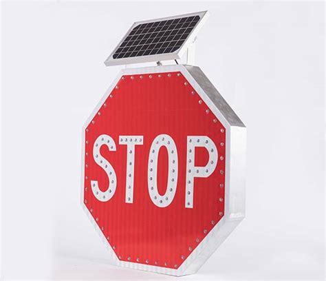 solar powered traffic signs-Solar powered led stop signs-NOKIN Traffic ...