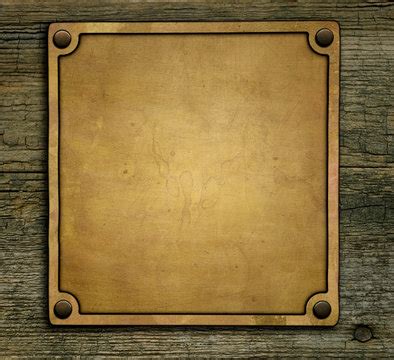 Blank Plaque Brass