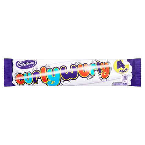 Curly Wurly Chocolate Bars | British Candy 4-Pack Delight