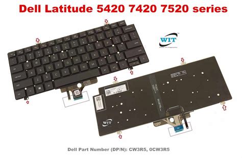 Laptop Keyboard/Keypad for 13.3" Dell Latitude 5420, Latitude 5421 ...