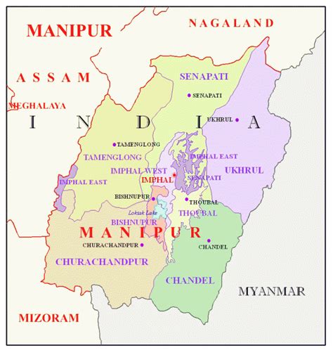 Manipur District Map 2023 PDF Download | Manipur Map District Wise 2023 ...