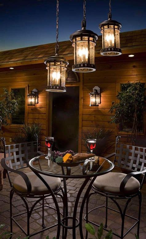 Dining Outdoors | Patio lighting, Outdoor lighting design, Diy outdoor ...