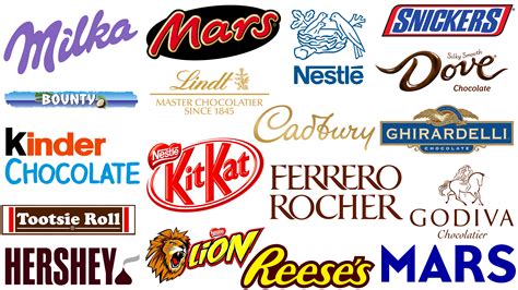 American Chocolate Bar Brands and Logos