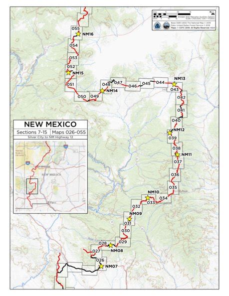 Continental Divide New Mexico Map