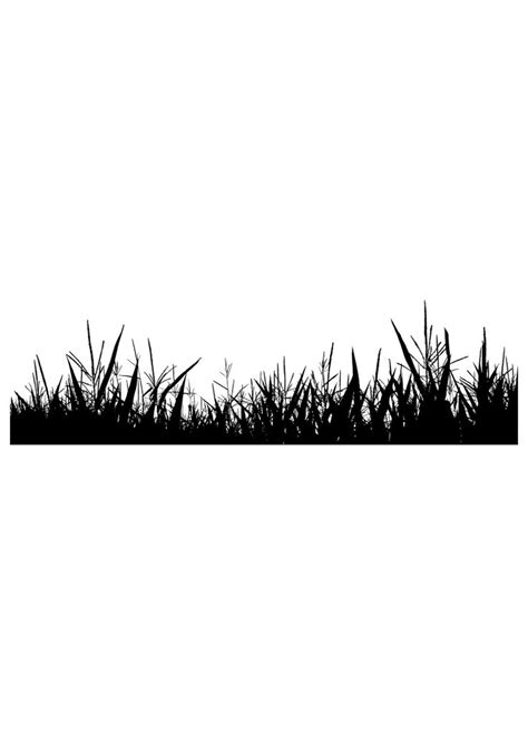 Grass Silhouette Free SVG File | Grass silhouette, Svg free files, Free svg