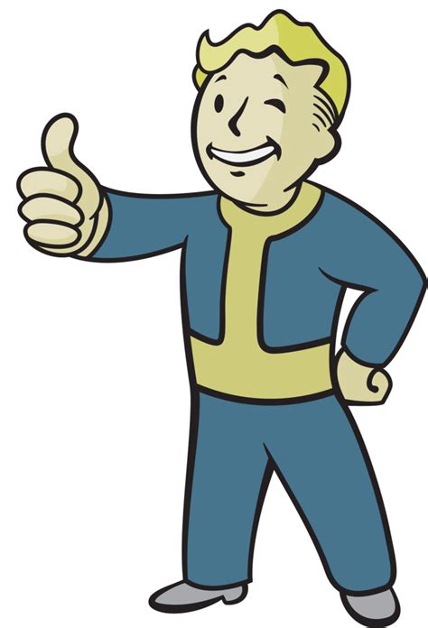 Vector of the Vault Boy character from the Fallout series of video ...