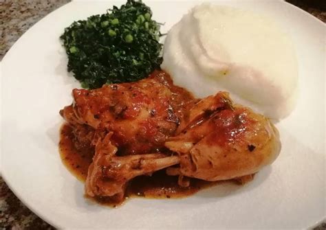 Pap and chicken stew Recipe by Tara Careen Samupindi - Cookpad