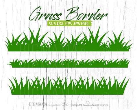 Grass Border SVGWild GrassGrass | Etsy