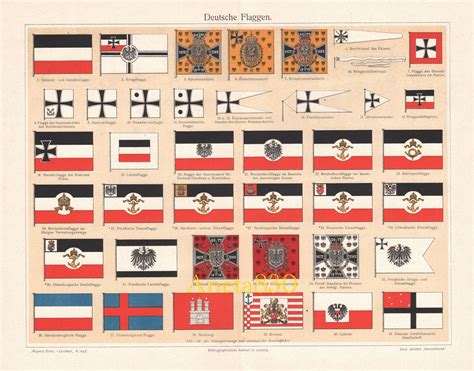 German flags [from a 1907 encyclopedia] : r/vexillology