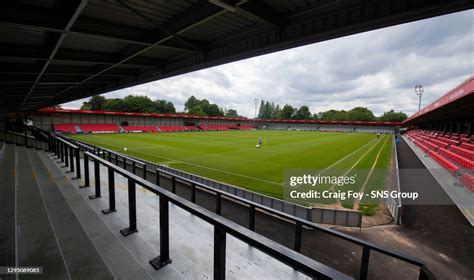 A general view of the Peninsula Stadium, home of Salford City News ...