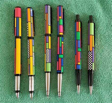 My collection of vintage Parker Vector Geometric - fountain, rollerball ...