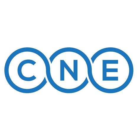 CNE letter logo design on white background. CNE creative initials ...