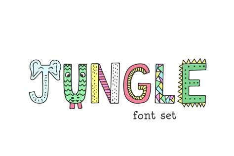 Jungle Font example image 1 Great Fonts, Cute Fonts, Craft Font, Comic ...