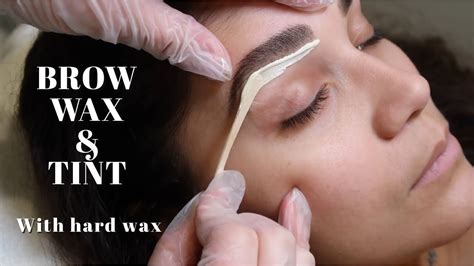 BROW WAX & TINT TUTORIAL | Step by Step With Hard Wax | Licensed ...