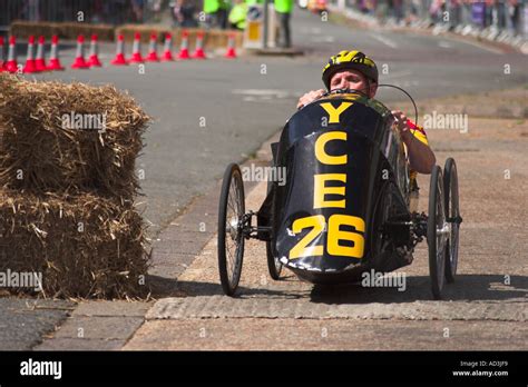 Pedal Car Racing Stock Photo - Alamy